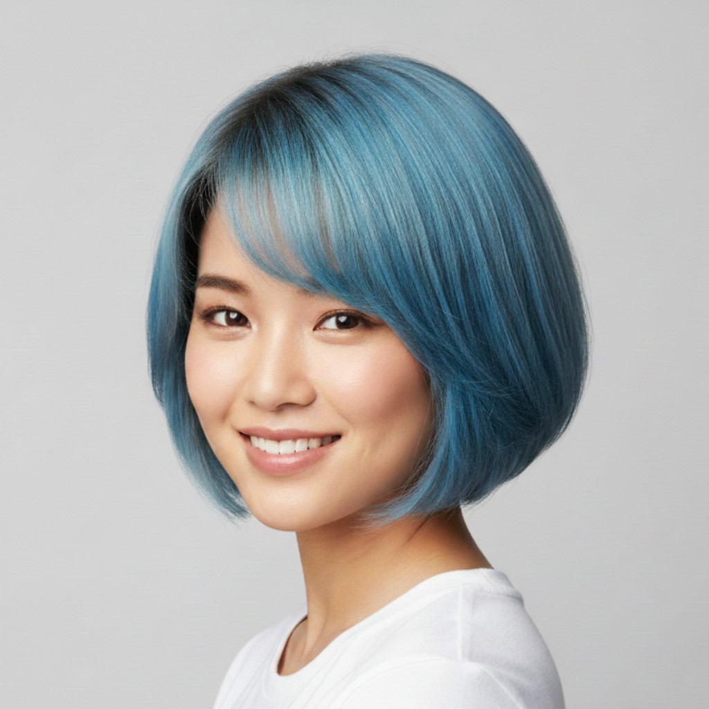 스카이 블루 단발 (Sky Blue Bob)