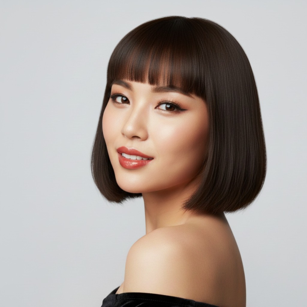 클래식 브라운 보브 (Classic Brown Bob)